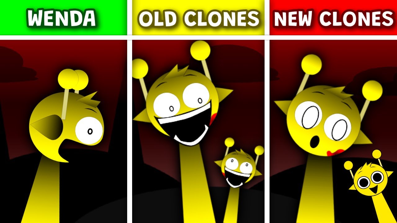 Sprunki WENDA Treatment VS Old Mini Clones VS New Mini Clones