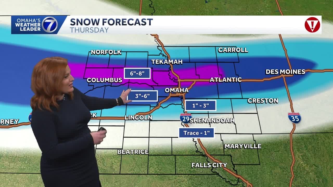 Severe weather day Thursday: winter storm warning for Omaha area