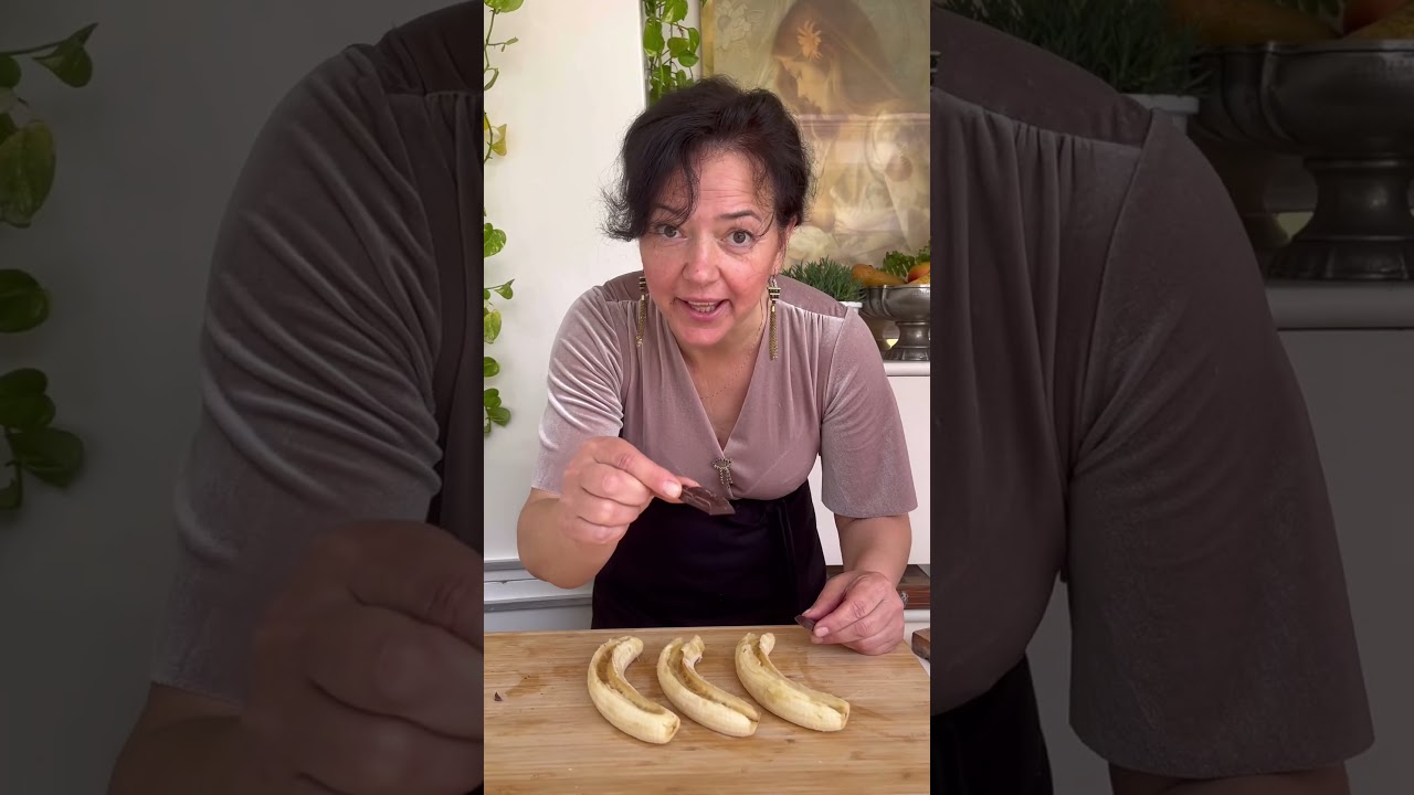 Rogale z bananowo-czekoladowym nadzieniem. #banany #banana #przepis #deser