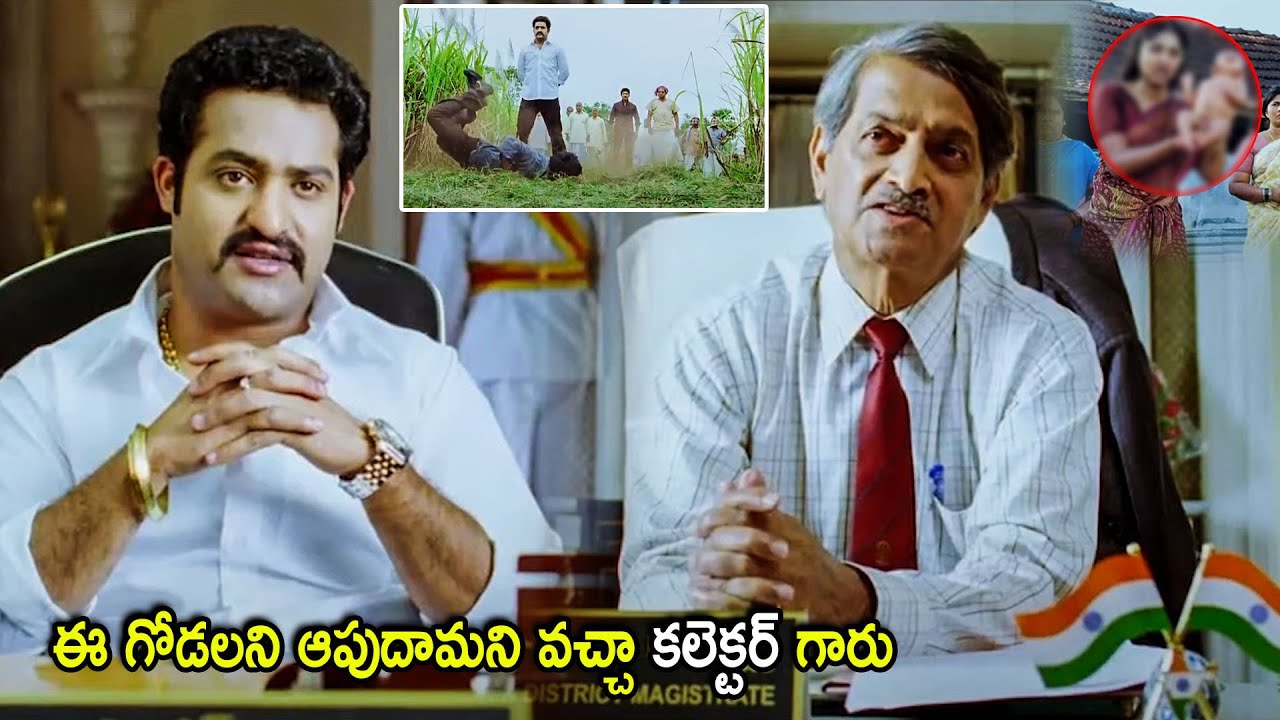 Jr Ntr Talking With Collector Powerful Interesting Scene | Telugu Movies | Cinema Chupistha