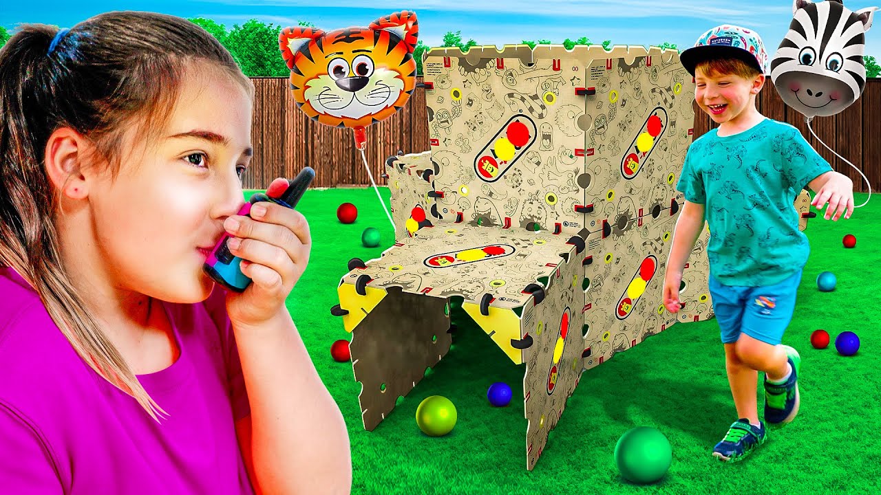 Magical Fort Building, Jungle Safari Adventure and 🌈✨ Creative Painting Fun