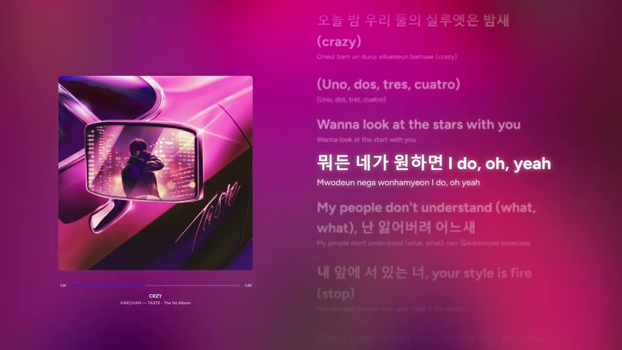 HAECHAN(해찬) - CRZY - Instrumental + Back Vocals (Karaoke)