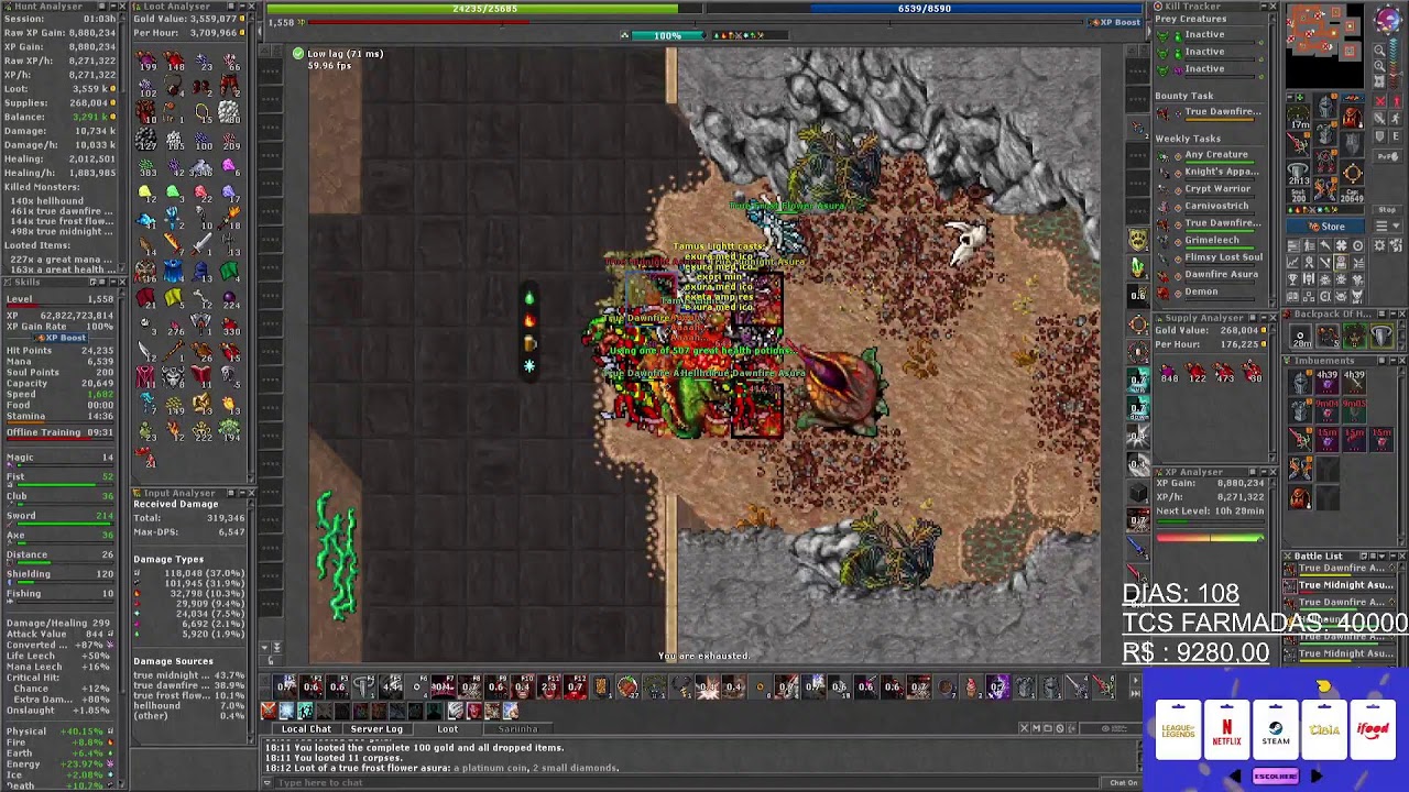 TIBIA GLOBAL - SÓ VALE TASK QUE DÁ PROFIT?
