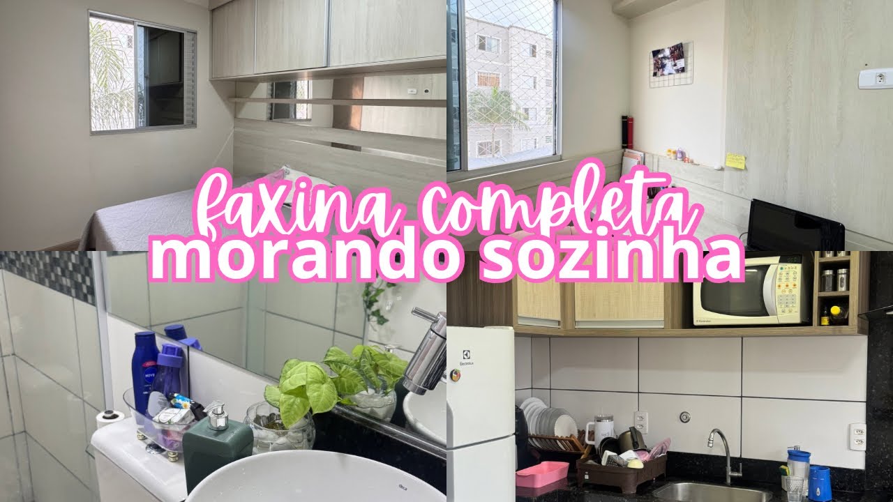 DIA DE FAXINA NO APÊ MORANDO SOZINHA | Limpeza e organização | Faxina motivacional 🫧🏡💖