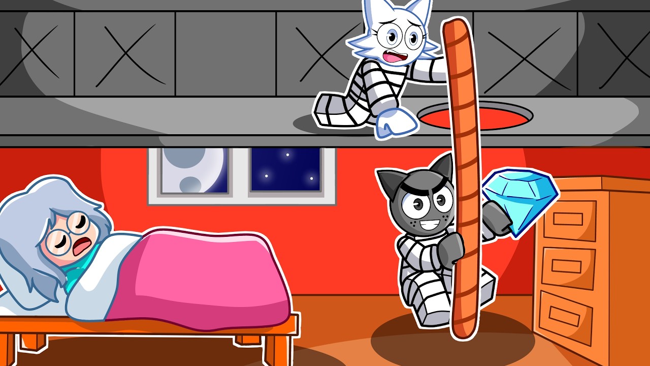 NOS CONVERTIMOS EN LADRONES COMPLETO (ROB THE HOUSE ROBLOX)