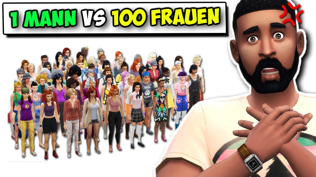 Ich *sperre* 1 Mann mit 100 FRAUEN ein & es wird WILD! 😏 hehehe | Die Sims 4 Nesmeralda