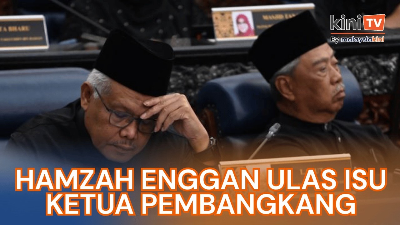 Enggan ulas isu ketua pembangkang, Hamzah masih di sisi Muhyiddin