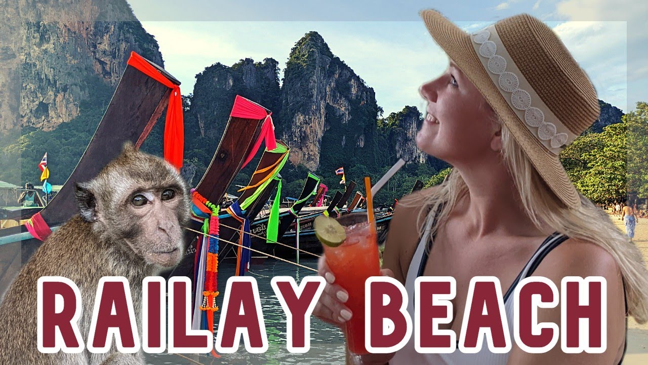 RAILAY BEACH | KRABI | THAILAND (Beautiful Beach and a Monkey Invasion)