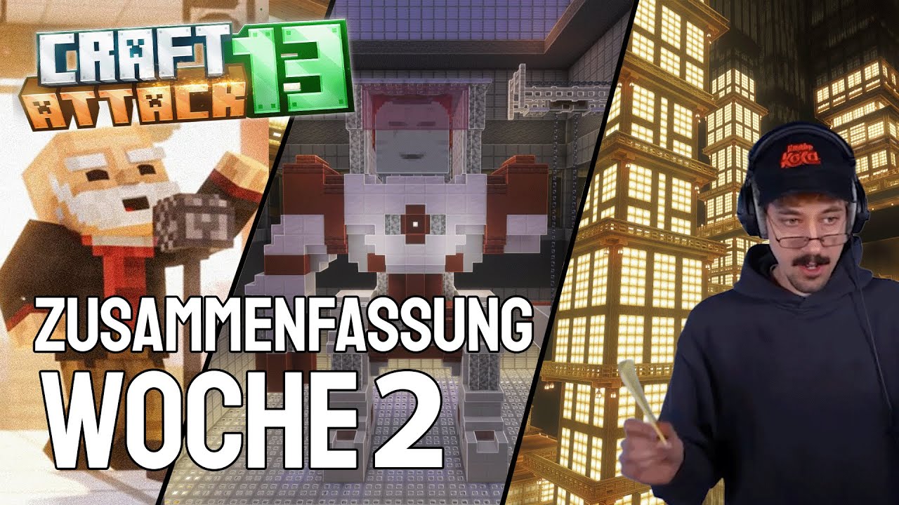 Craft Attack 13 Komplette Woche 2 ZUSAMMENFASSUNG - Jeder Teilnehmer Urutox