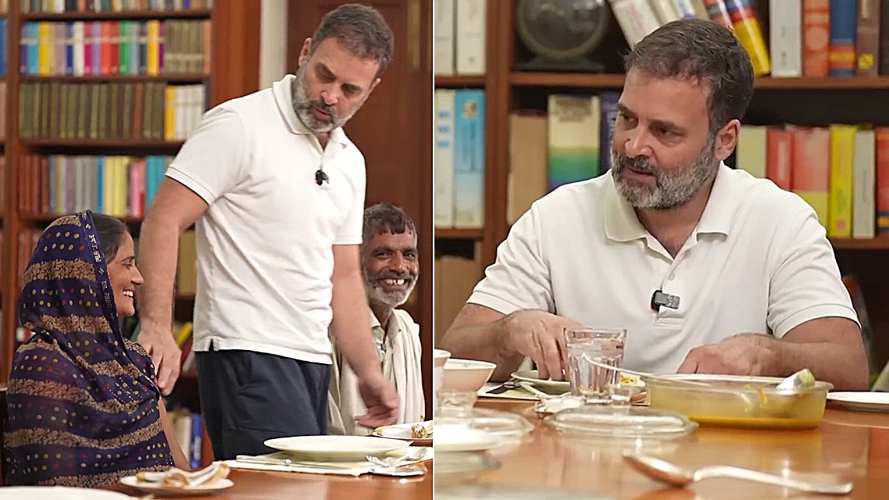 Rahul Gandhi Serves Lunch to vegetable Seller Rameshwar | Rahul Gandhi Latest Video | News Buzz