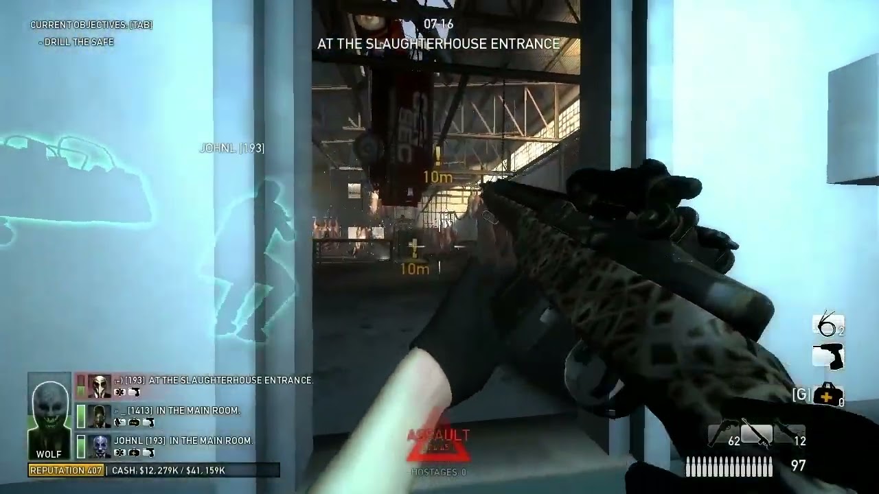 PAYDAY: Project Frozen - Slaughterhouse 145+ (hahaha mutator, modified task scheduler)