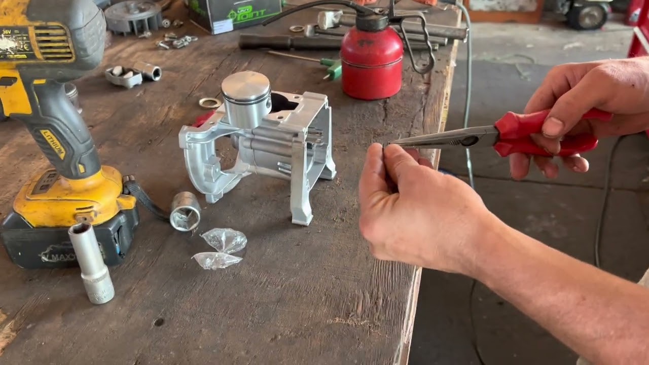 Oleomac 753-755 MASTER motorlu tırpan krank ve piston değişimi,onarım tamirat,bakım.
