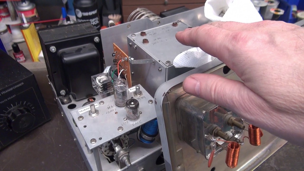 How to repair EF Johnson Ranger tube Ham Band transmitter Dead VFO No Grid current