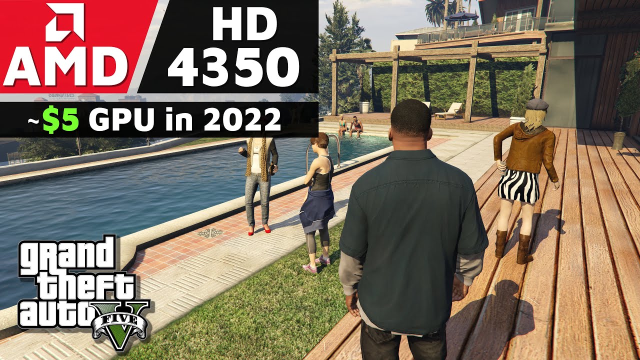 AMD HD 4350 512mb in 2022 | Grand heft Auto 5 | 800x600 LOW Settings