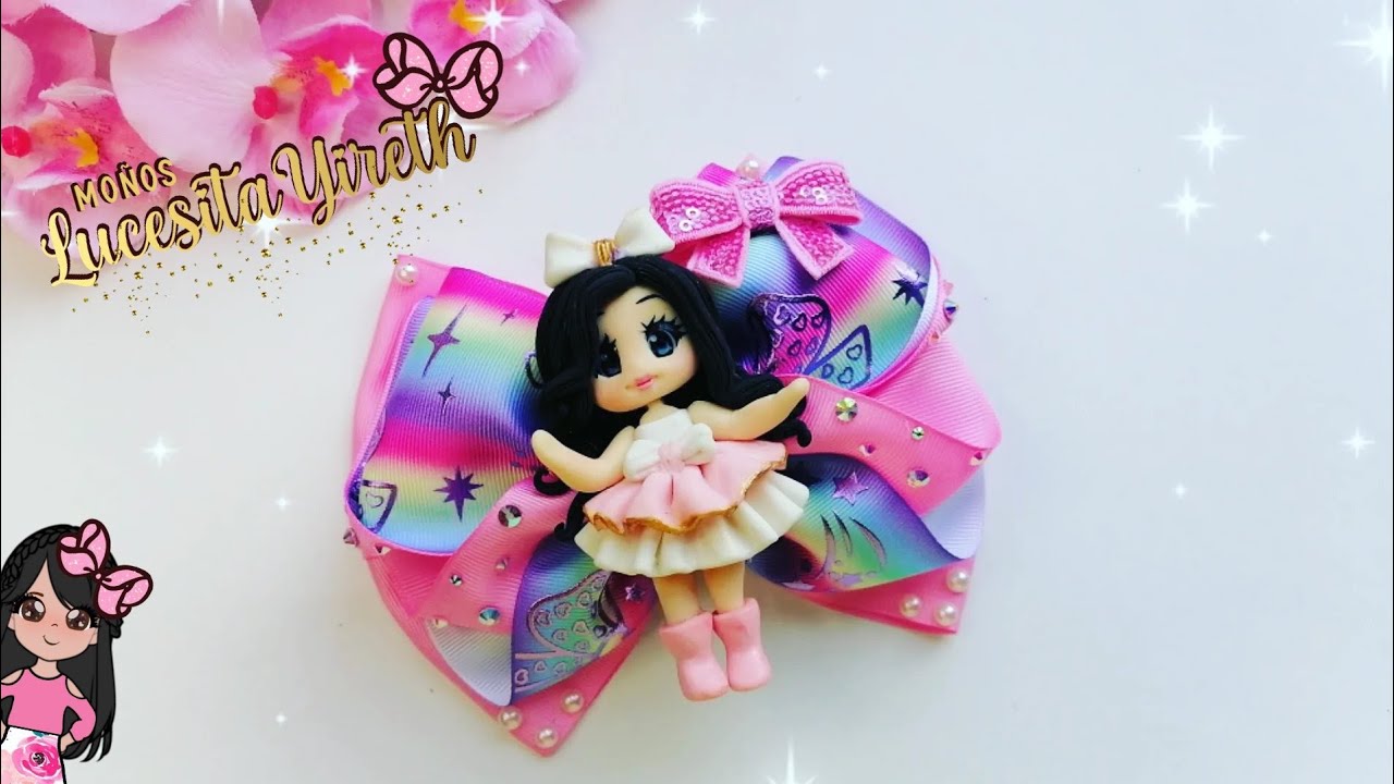 Moño Victoria con listón de 7.5 Un modelo Ruso muy lindo🎀😍#hairbows #facildehacer