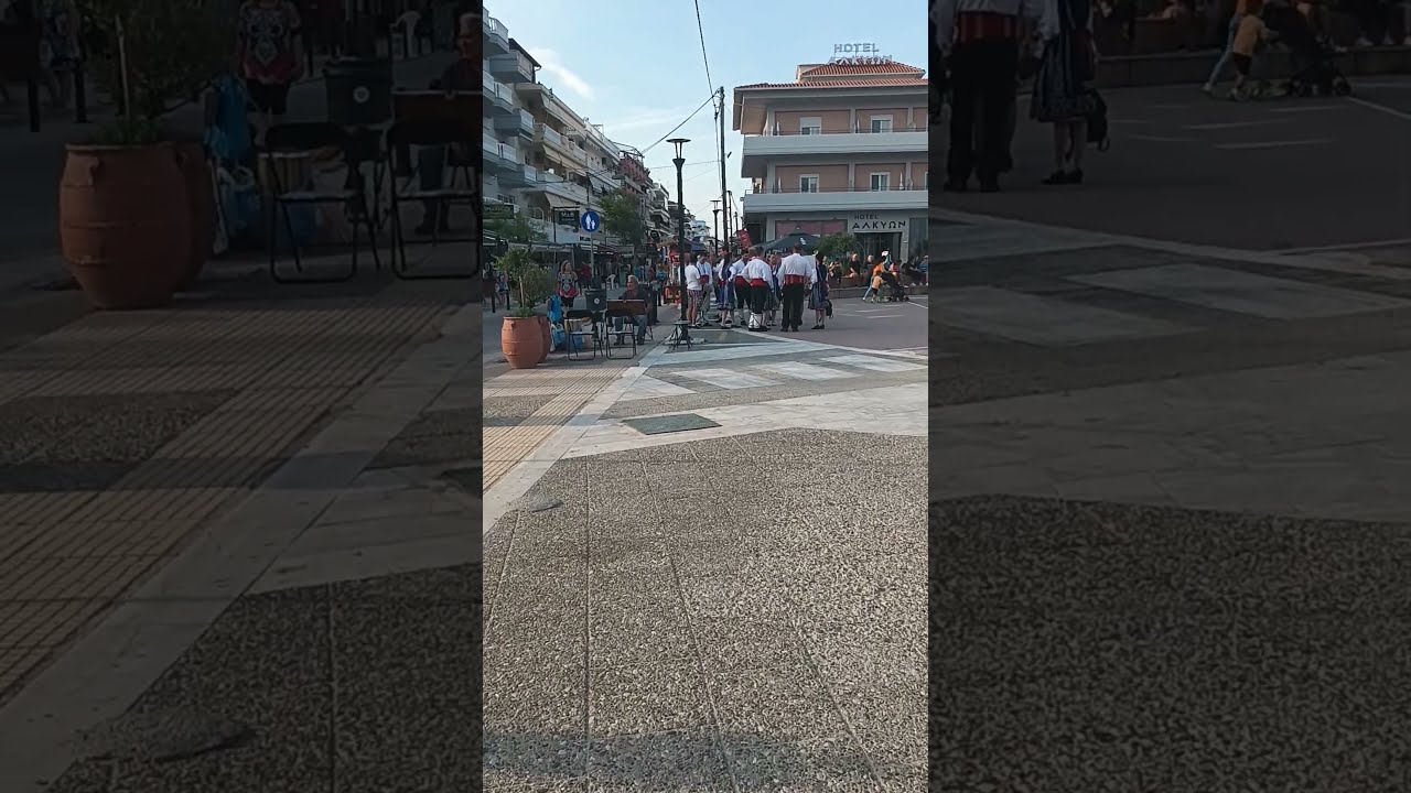 2023. Greece Paralia Katerini - Relive the moment! Aegean Sea, fountain