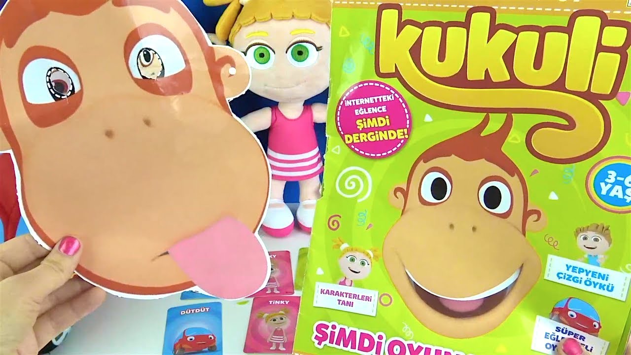 Kukuli Dergisi Bebek Pepee Niloya Tinky Minky Kukuli ve Heidi Çizgi film Oyuncaklarıyla Hafıza Oyunu