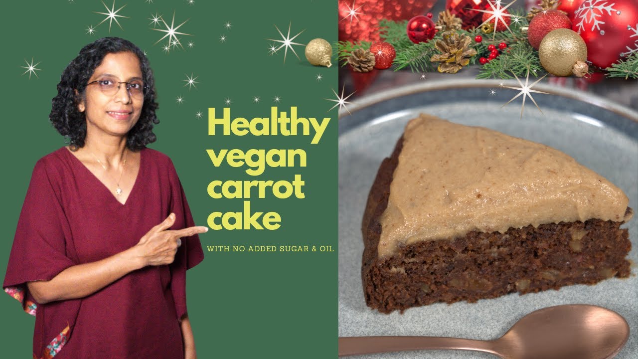 Healthy vegan carrot cake