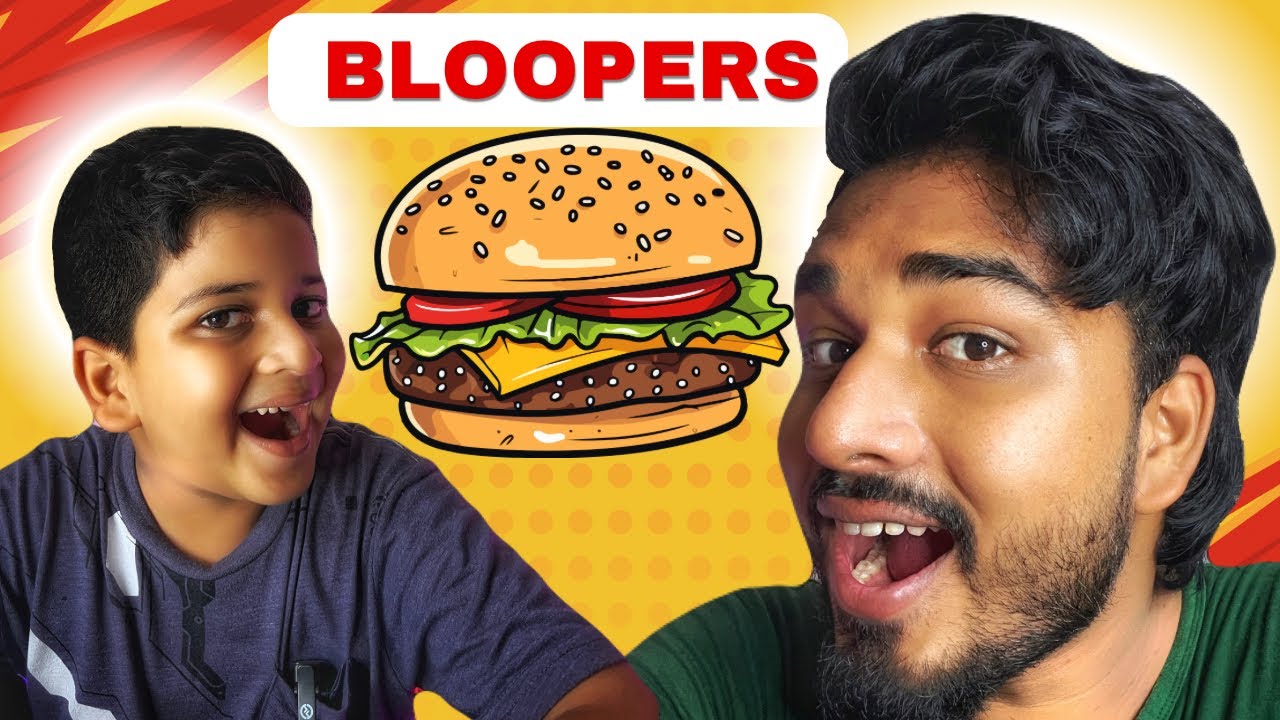 பில்லுவும் Burger um🍔😂Our First Video🔥#burger #bloopers #billushow