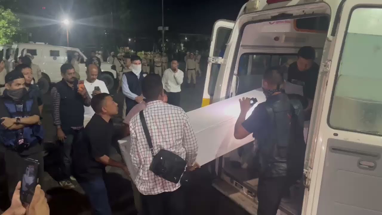 Dead bodies of 6 Nagas just arrived at JNIMS Morgue 