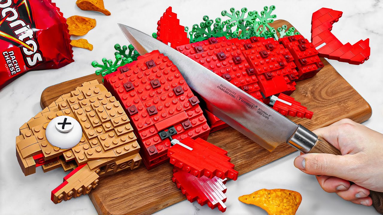 Catching & Cooking LEGO Wild Survival Fish 🐟🔥 Ultimate IRL LEGO Cooking ASMR