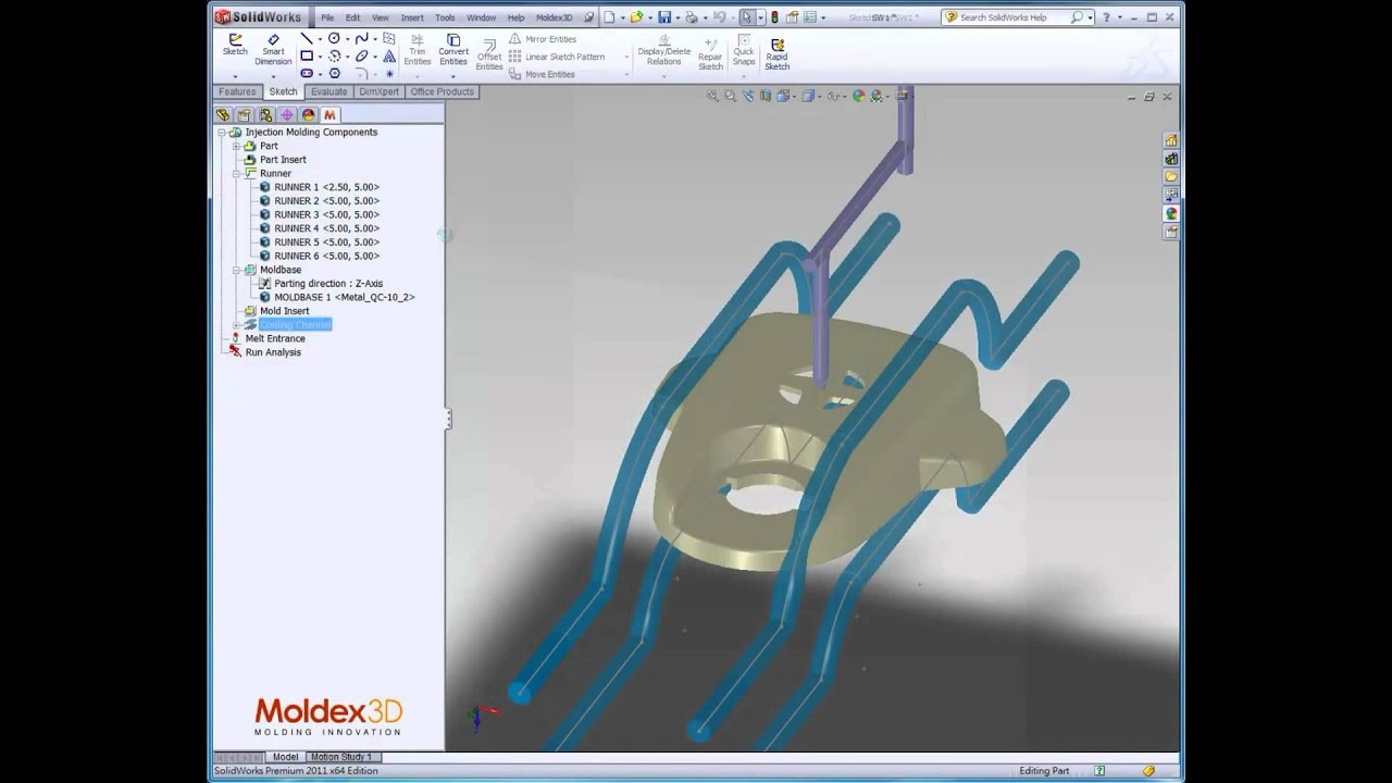 Moldex3D eDesignSYNC Basic Tutorial- SolidWorks