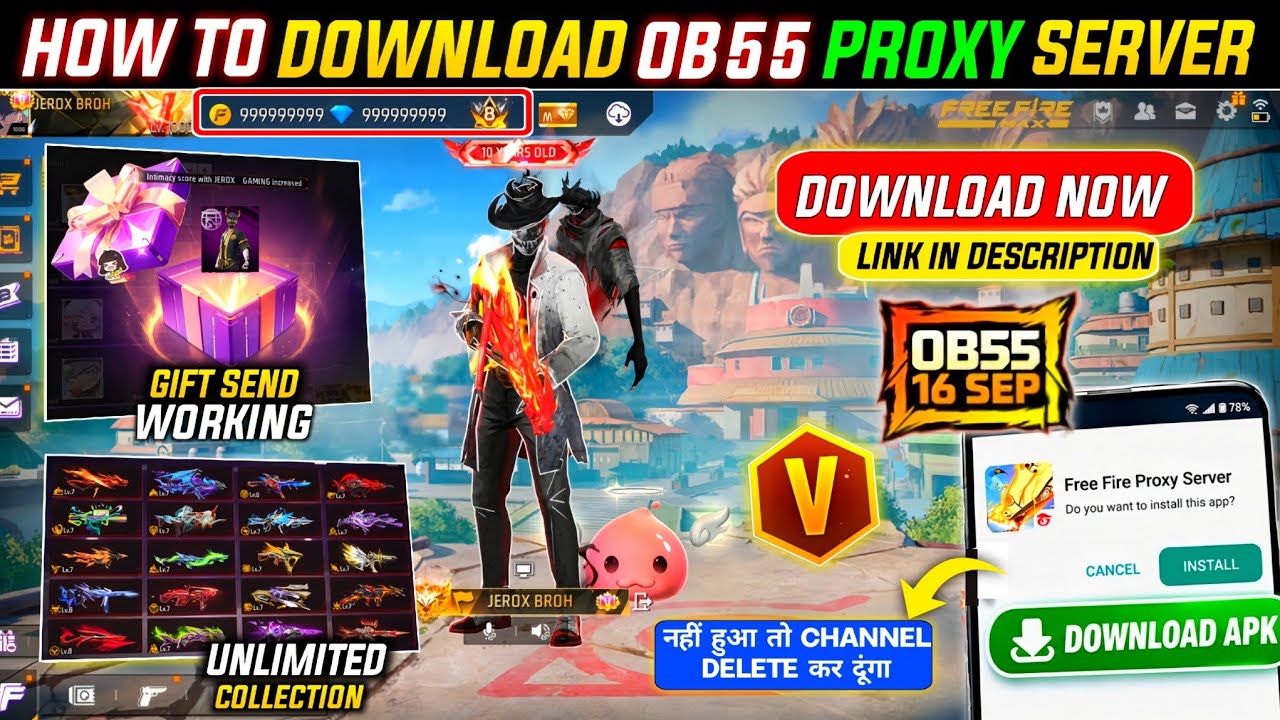 HOW TO DOWNLOAD PROXY SERVER IN FREE FIRE, HOW TO USE PROXY SERVER IN FREE FIRE | VIP PROXY SERVER