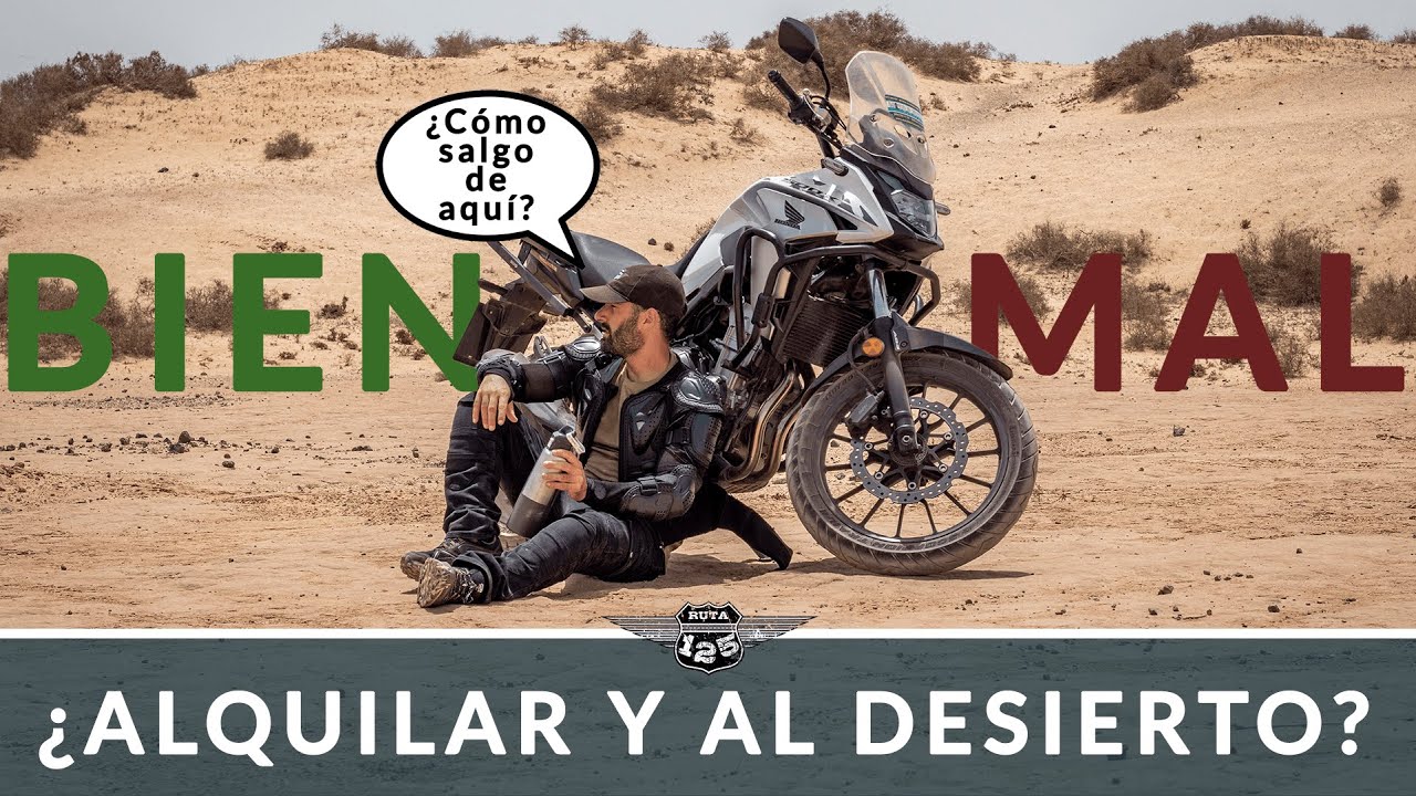 Probando la HONDA CB500X offroad en el desierto
