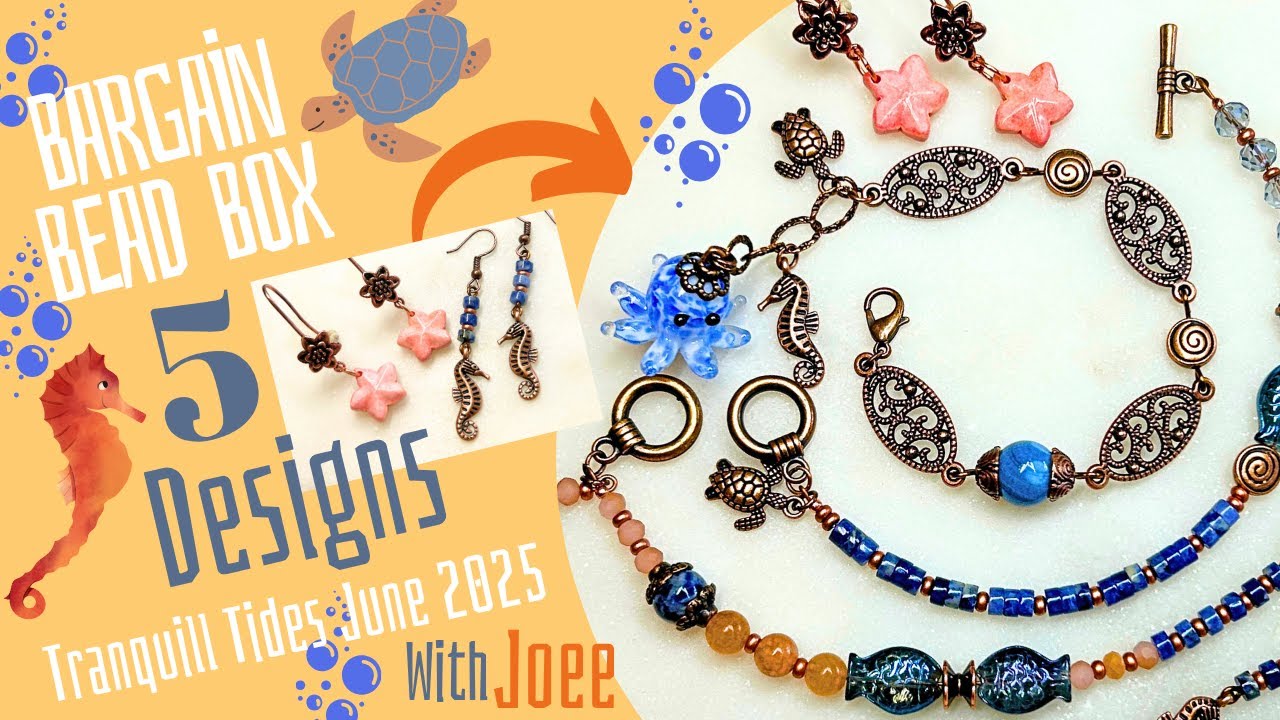 5 Chic Jewelry Pieces |  Bargain Bead Box Tranquil Tides |June 2025