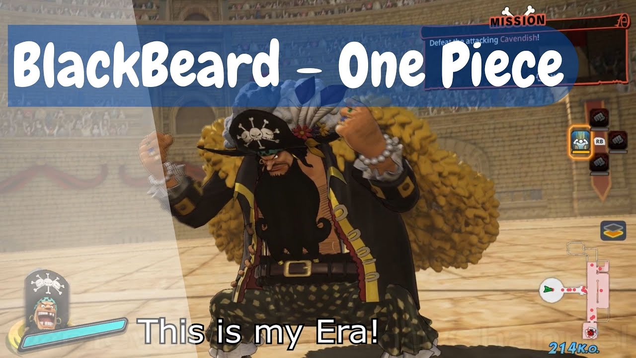 BLACKBEARD - ALL ATTACKS - One Piece Pirate Warriors 4