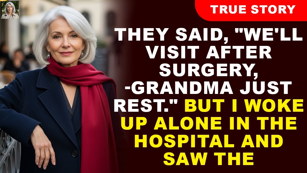 They Said, “We’ll Visit After Surgery, Grandma — Just Rest.” But I Woke Up Alone In The Hospital And