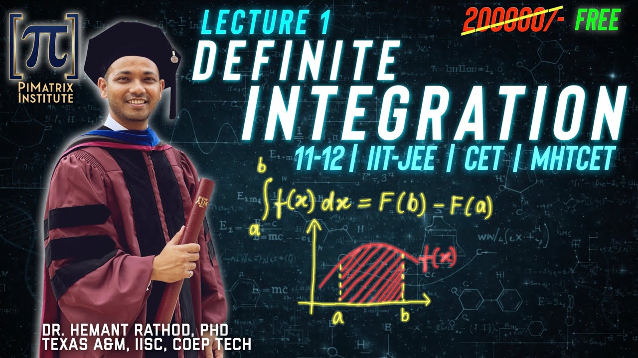 Maths - Definite Integration - Lecture 1 - MAHA Board 11th & 12th | MHTCET | JEE