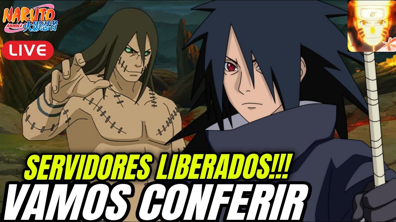 SERVIDORES LIBERADOS!!! VAMOS CONFERIR OQ MUDOU? TESTANDO PRA VER | NARUTO MOBILE