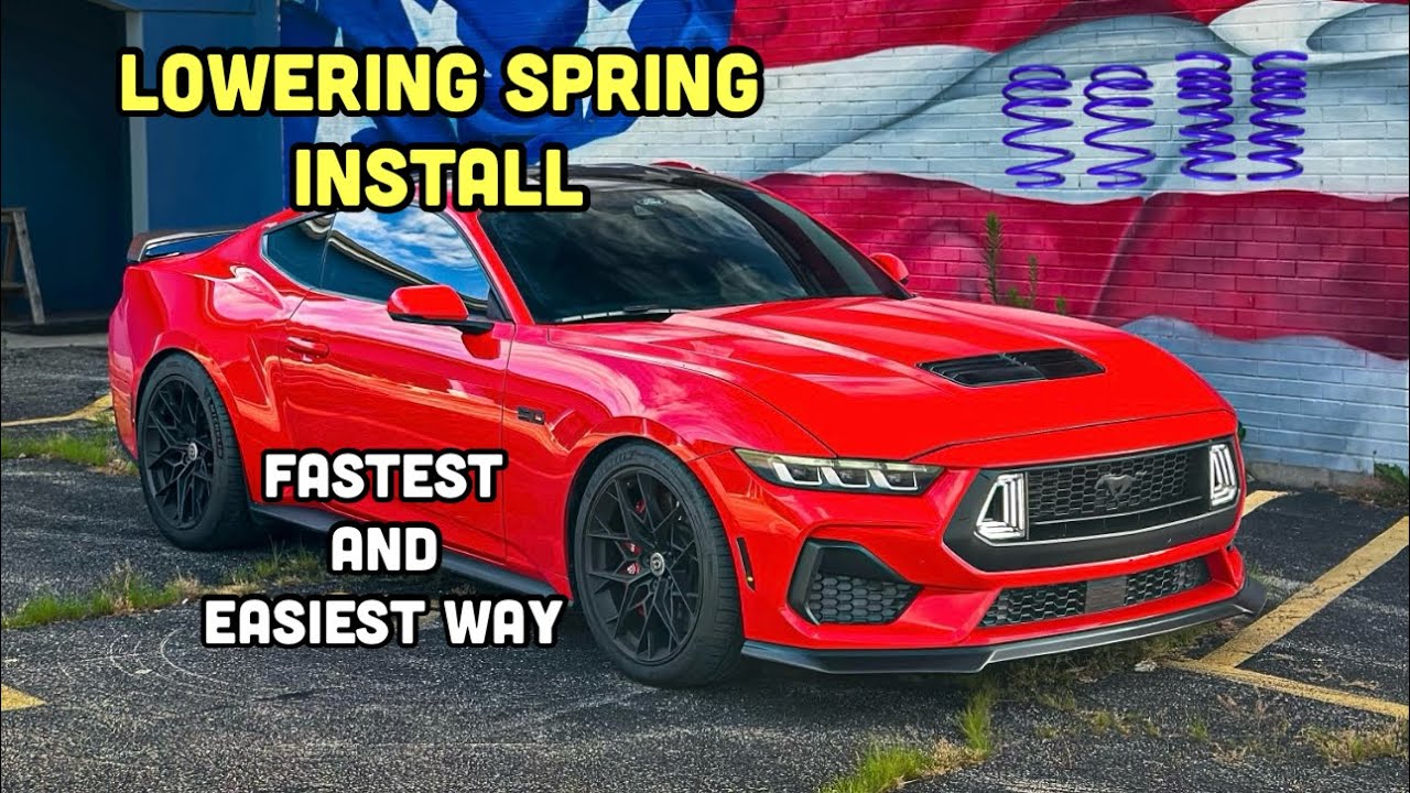 EASIEST WAY TO INSTALL MUSTANG LOWERING SPRINGS