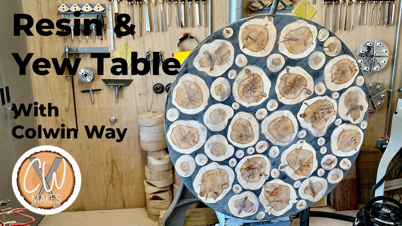 Resin and Yew Coffee Table