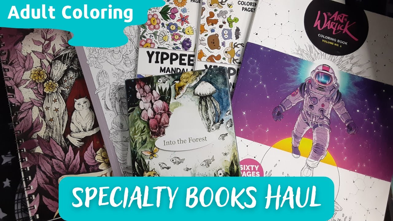 Specialty Coloring Book Haul!! | Adult Coloring