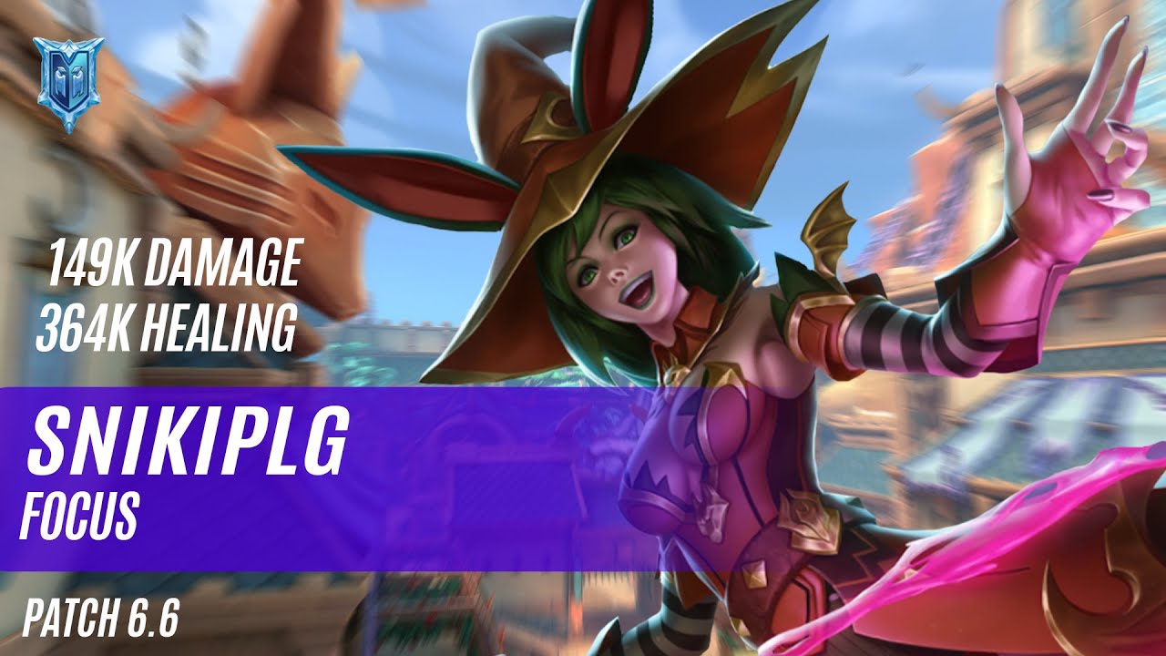 DPS+HEALER 149K DAMAGE 364K HEALING SNIKIPLG REI PALADINS COMPETITIVE (NEW PATCH 6.6) FOCUS