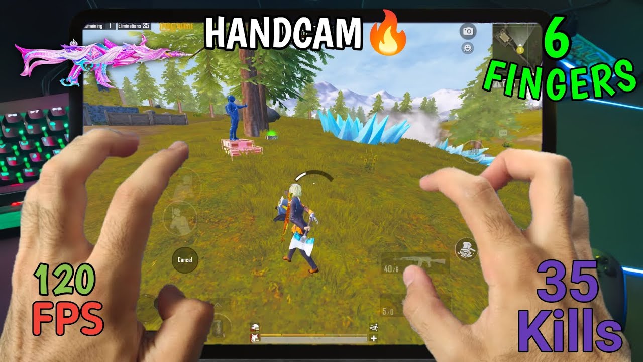 🔥iPad Pro BGMI Handcam Gameplay 😍 Smooth + 120Fps Gameplay And Full Sensitivity | SARKAR PUBG