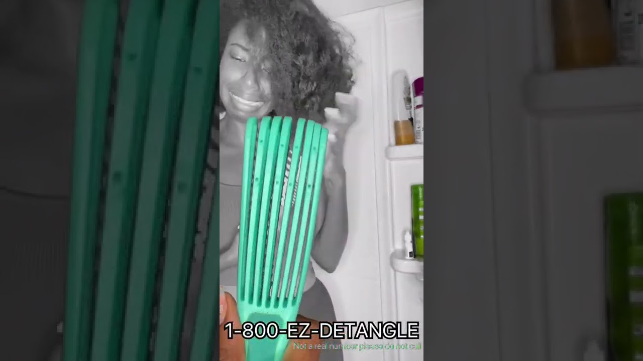 Ez DETANGLER brush on natural hair #review#shorts#comedy