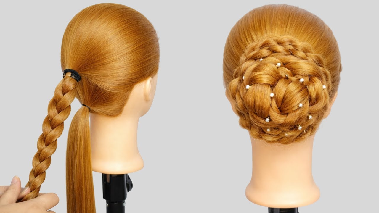 Messy Bun Hairstyle for Girls 💖 | Modern Wedding & Reception Hairstyle | Easy & Trendy Bun 2026