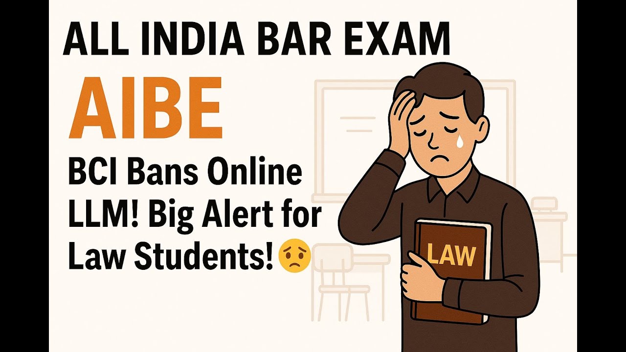 New update: BCI Bans Online LLM! Big Alert for Law Students! #LLM #lawjobs