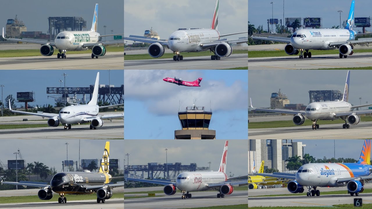 Nov/16/2019 | Morning Planespotting at Fort Lauderdale Intl | Reverse Ops (With Flight Information)