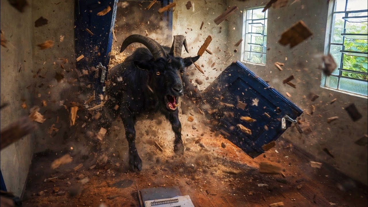A CRIATURA DESTRUIU A PORTA NA CABEÇADA!!! SEGURA O BODE