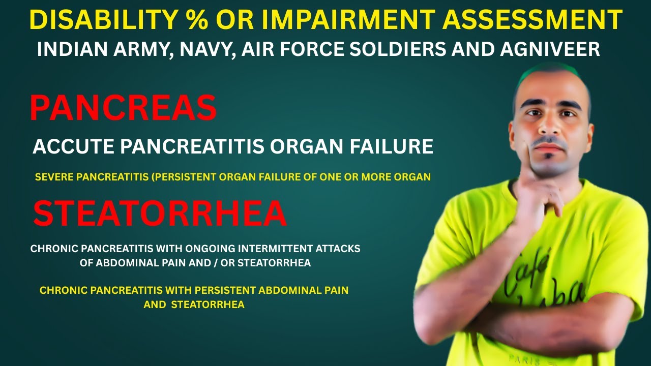 Will Indian Army Soldiers Get DISABILITY Benefits for Pancreas, organ Failure, Steatorrhea?