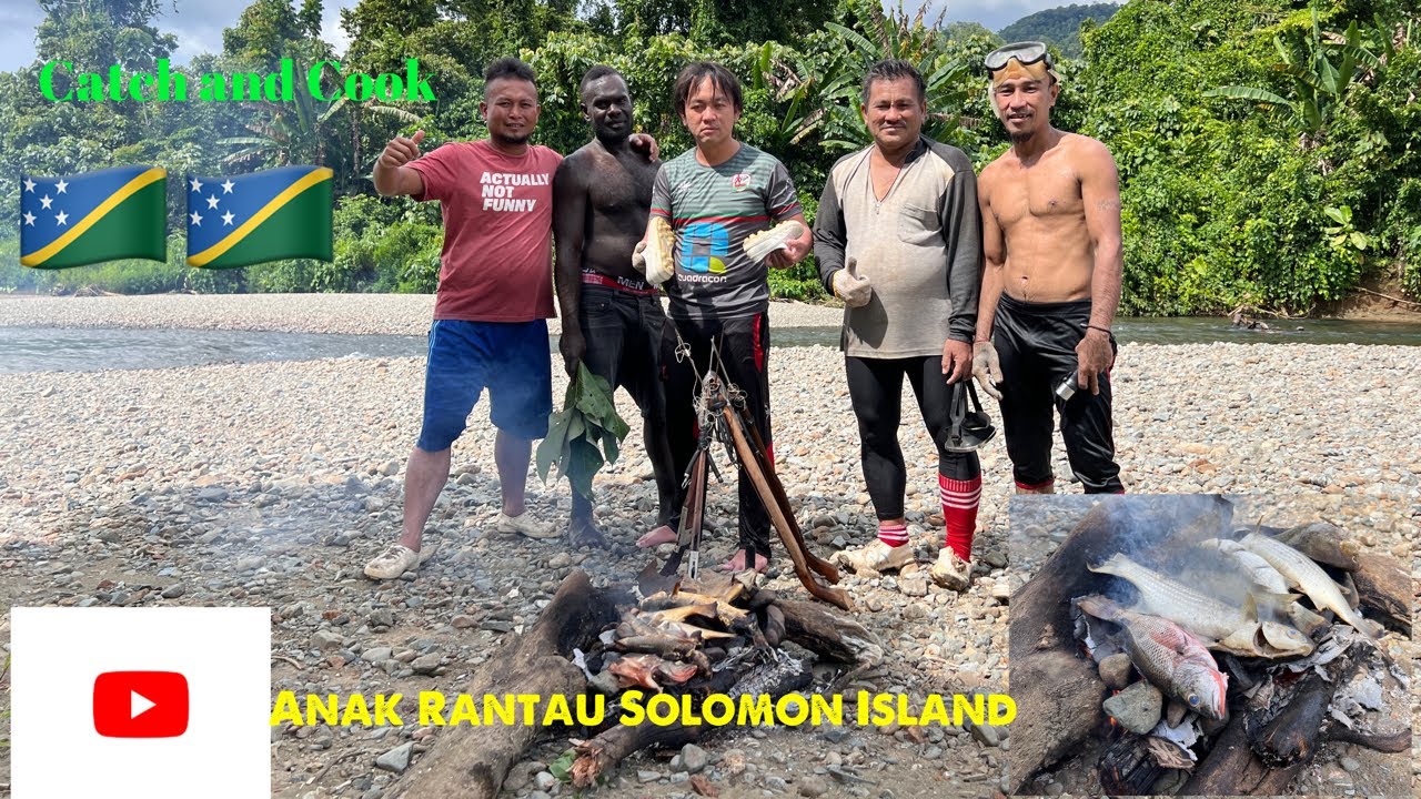 Mandi Sungai dan Menyelam Bersama Kawan-Kawan//Bakar Buah Ubi dan Ikan Sungai