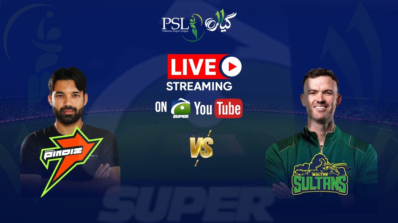 PSL Live:Pindizzz Vs Multan Sultans | Ball-by-Ball Updates & Score