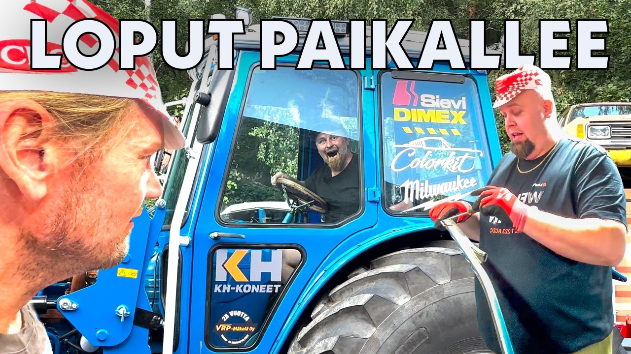 IKKUNAT KII TRAKTORII JA VETOJA | Huttusen ja Härskin kans Latelan tallilla huumori fiiliksellä