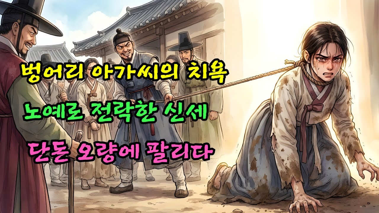 멸문당한 가문의 애기씨가 엽전 5량 노비로 추락한 소름 돋는 사연 |야담|옛날이야기|사연