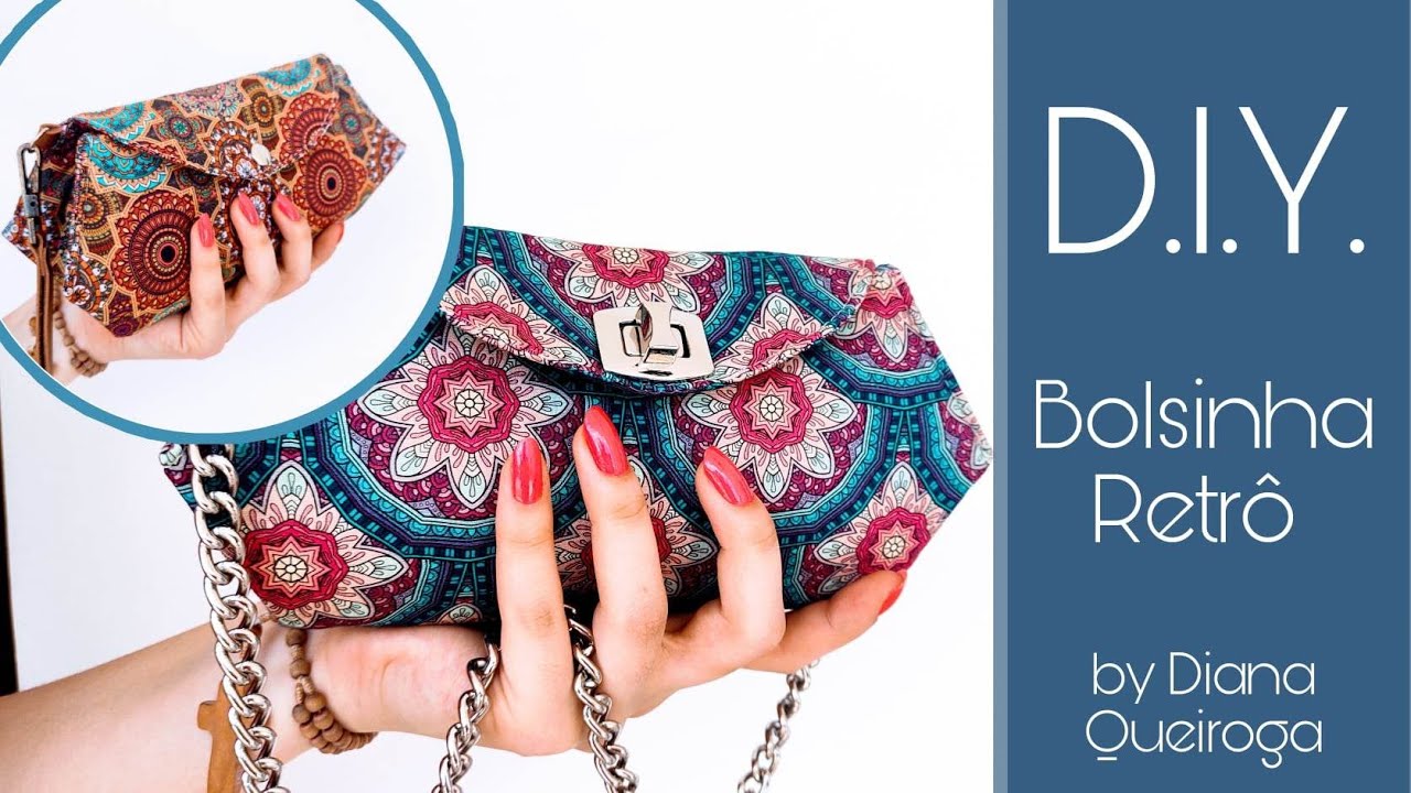Bolsinha Retrô Multiuso / #costura #costuracriativa #wallet