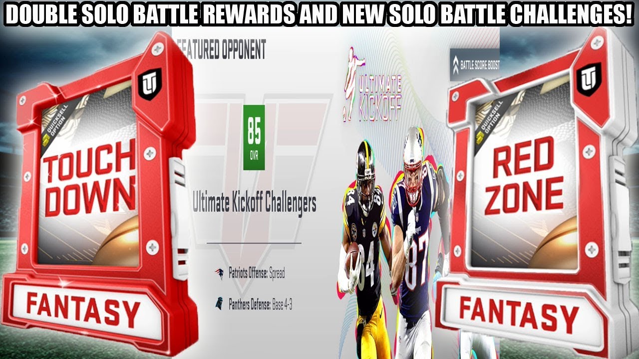 DOUBLE SOLO BATTLE REWARDS! SOLO BATTLE CHALLENGES AND FEATURED OPPONENT! | MADDEN 19 ULTIMATE TEAM